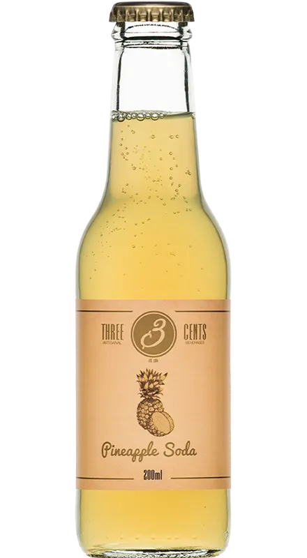 Three Cents Pineapple Soda 24 x 0.2L